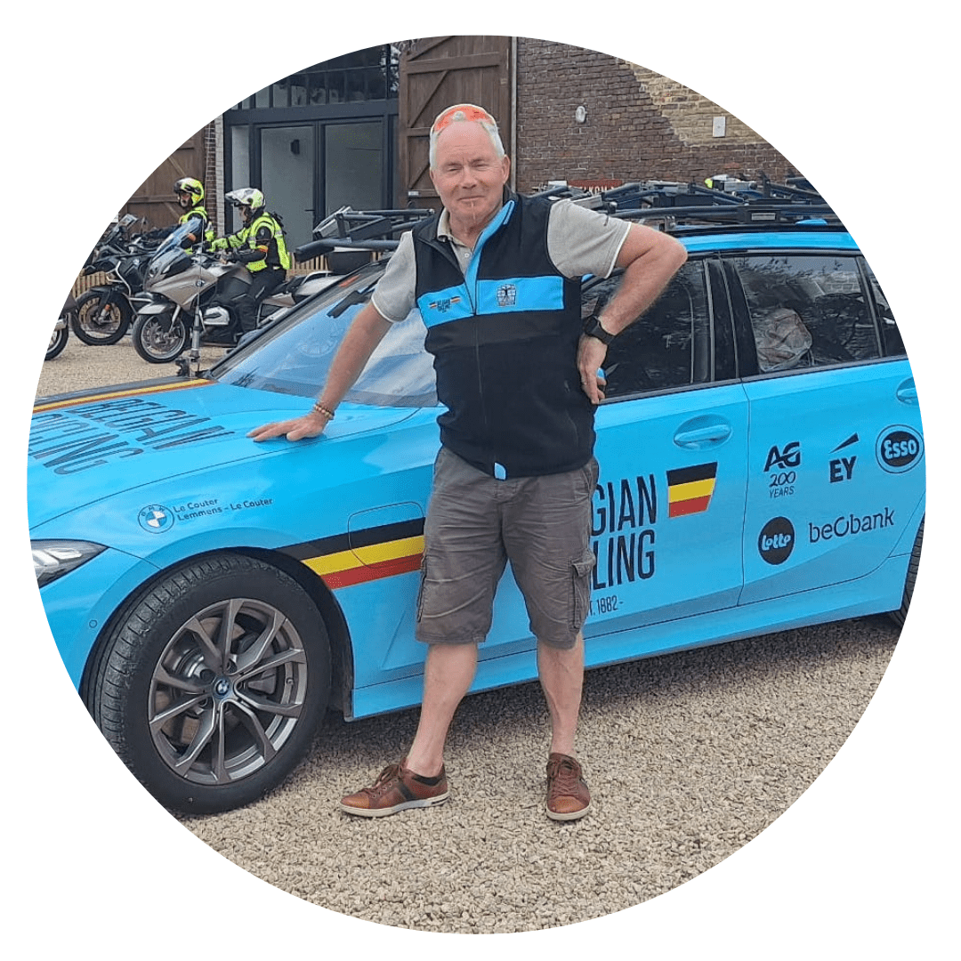 John Delbecque, docent wielerverzorger bij Syntra Midden-Vlaanderen